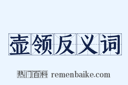 壶领反义词是什么意思的图片